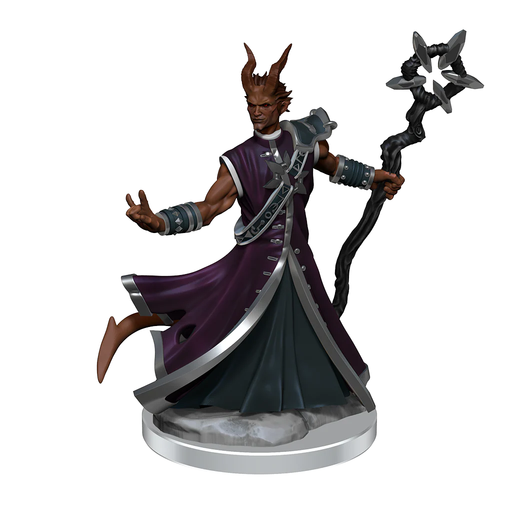 D&D Frameworks: Tiefling Warlock Male - Unpainted and Unassembled - Image 6