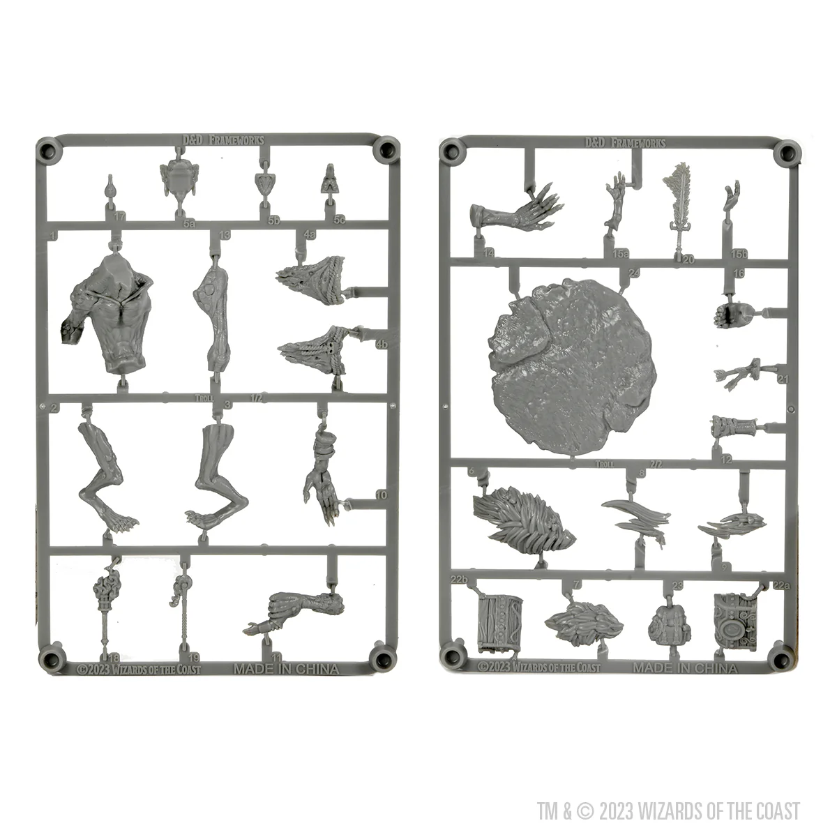 D&D Frameworks: Troll - Unpainted and Unassembled - Image 5