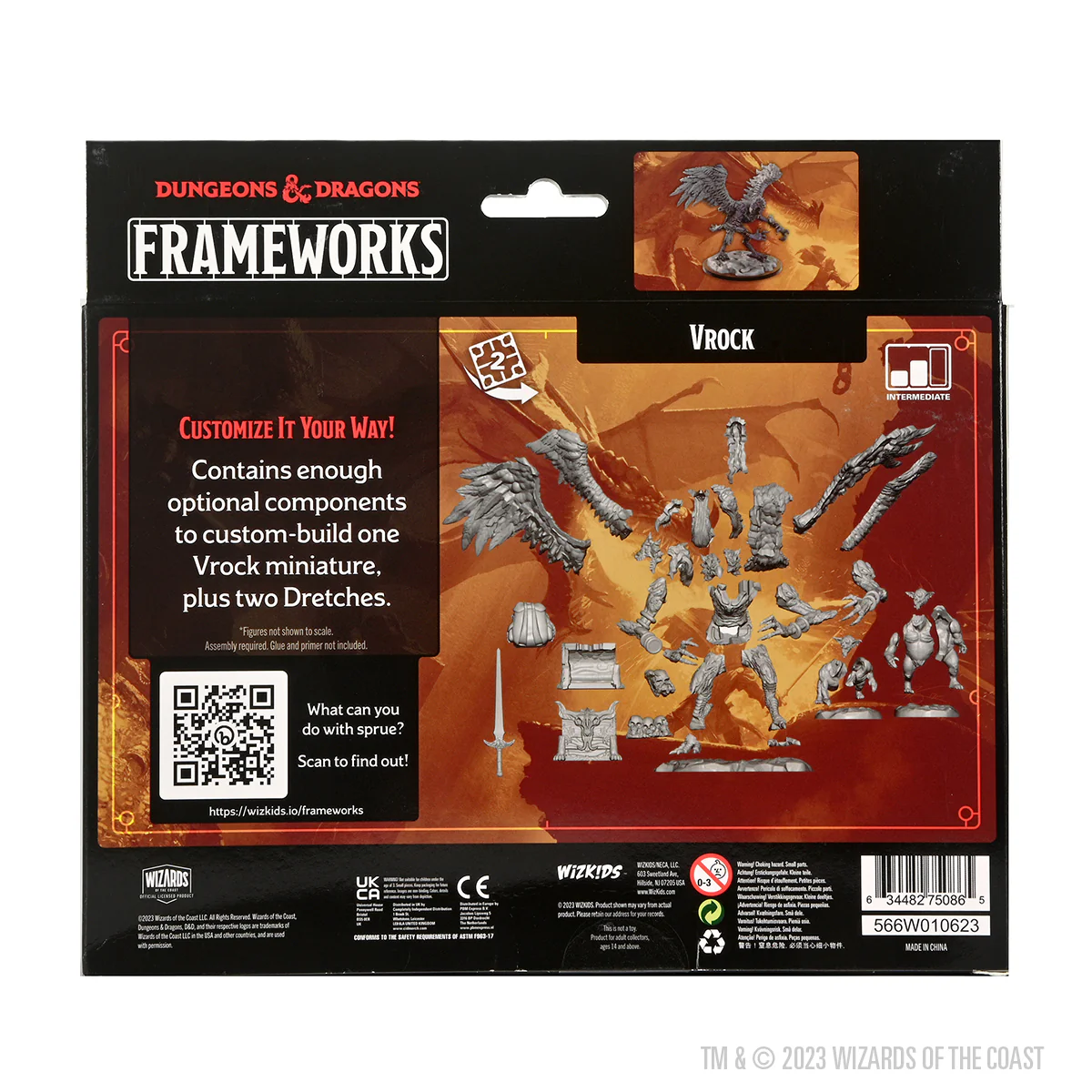 D&D Frameworks: Vrock - Unpainted and Unassembled - Image 2