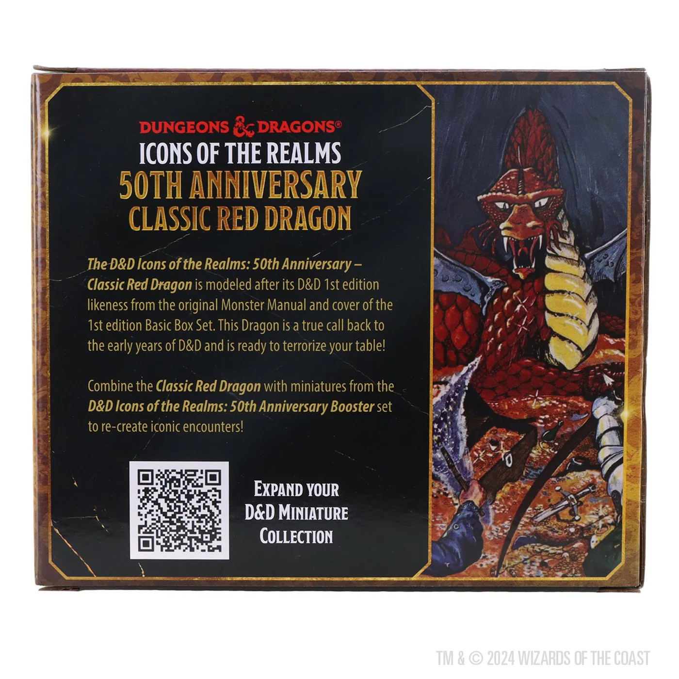 D&D Icons of the Realms: 50th Anniversary - Classic Red Dragon Boxed Miniature - Image 4