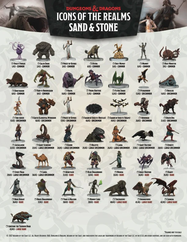D&D Icons of the Realms: Sand & Stone - 8 ct. Booster Brick - Image 7