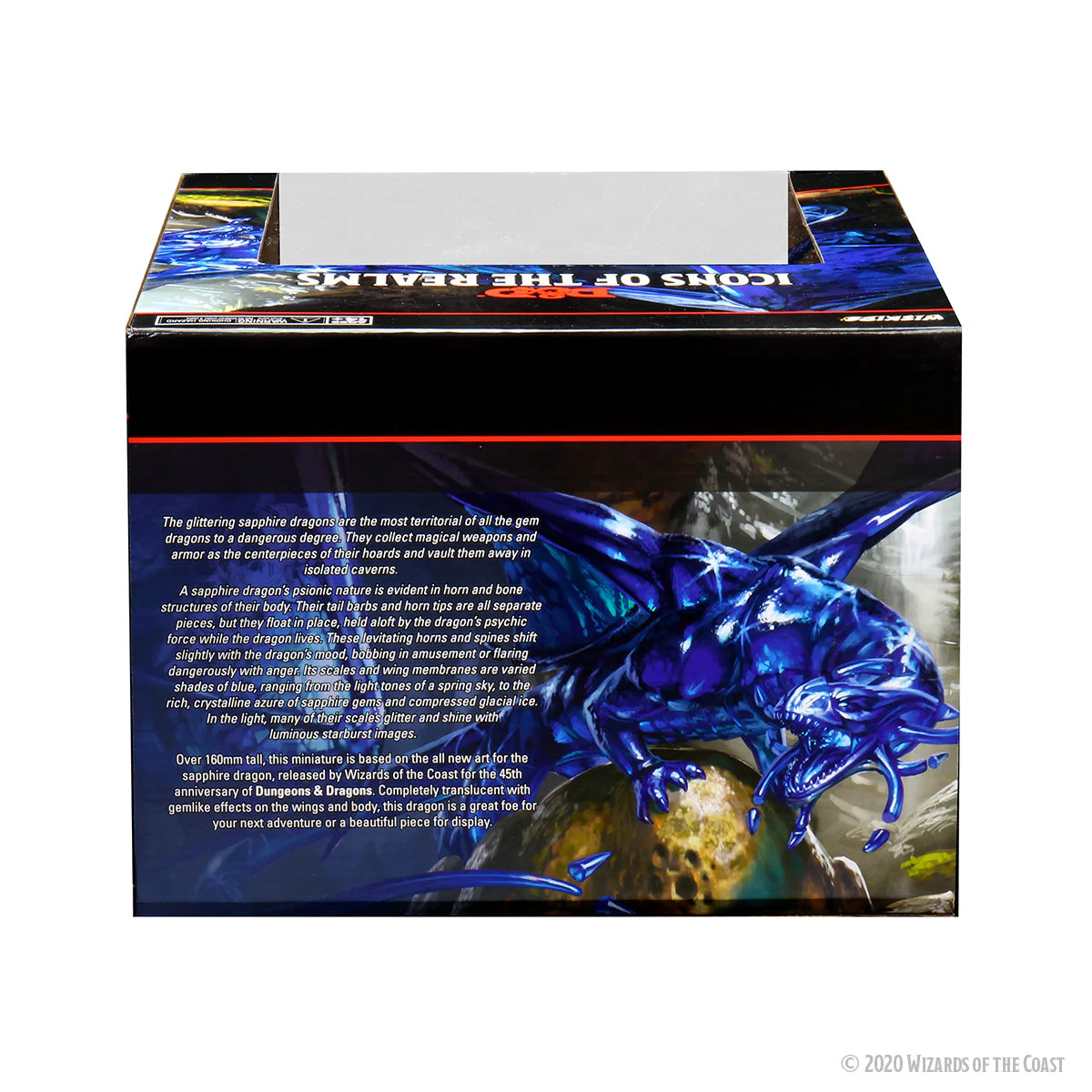 D&D Icons of the Realms Miniatures: Sapphire Dragon Premium Figure - Image 3