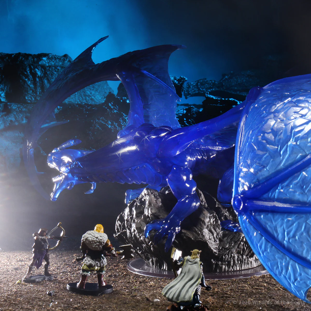 D&D Icons of the Realms Miniatures: Sapphire Dragon Premium Figure - Image 9