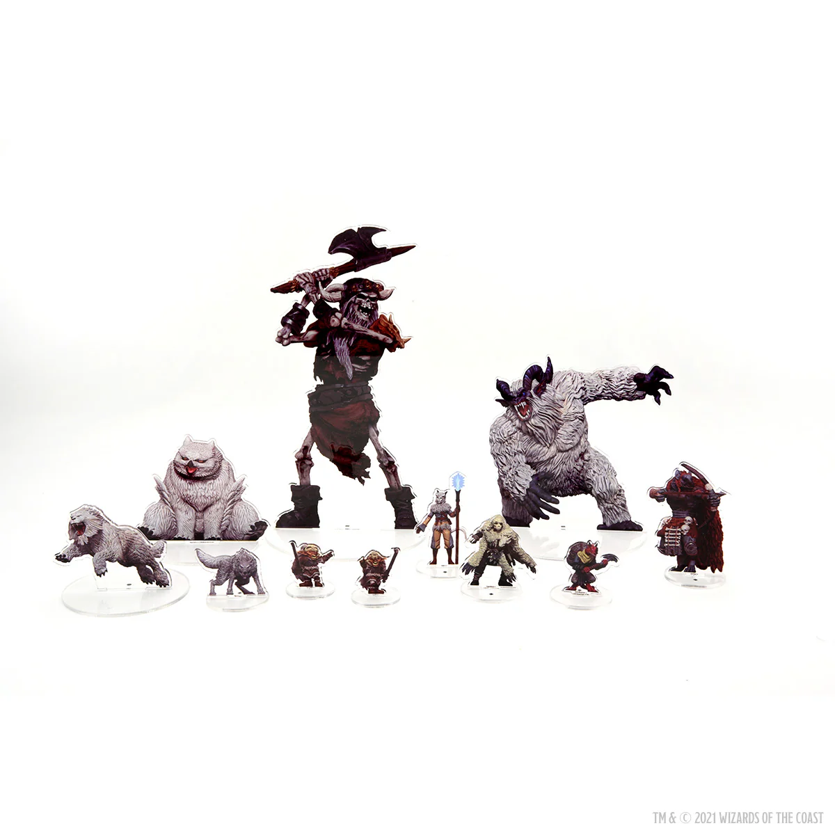 D&D Idols of the Realms: Icewind Dale Rime of the Frostmaiden - Frost Giant Skeleton - 2D Set - Image 3