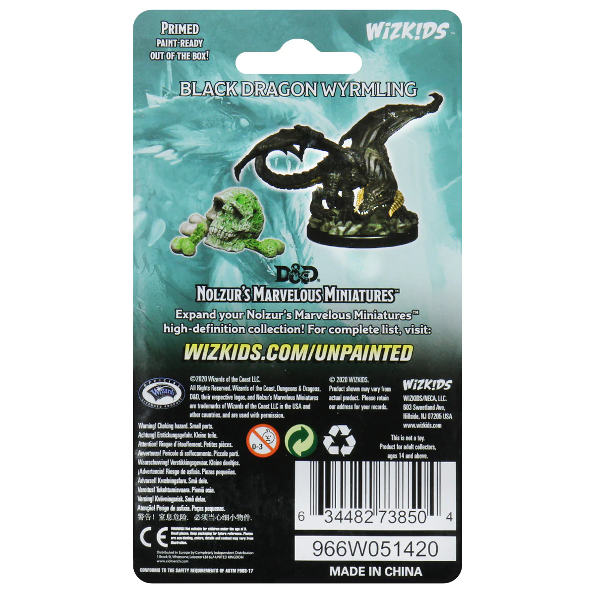 D&D Nolzur's Marvelous Miniatures - Black Dragon Wyrmling - Image 2