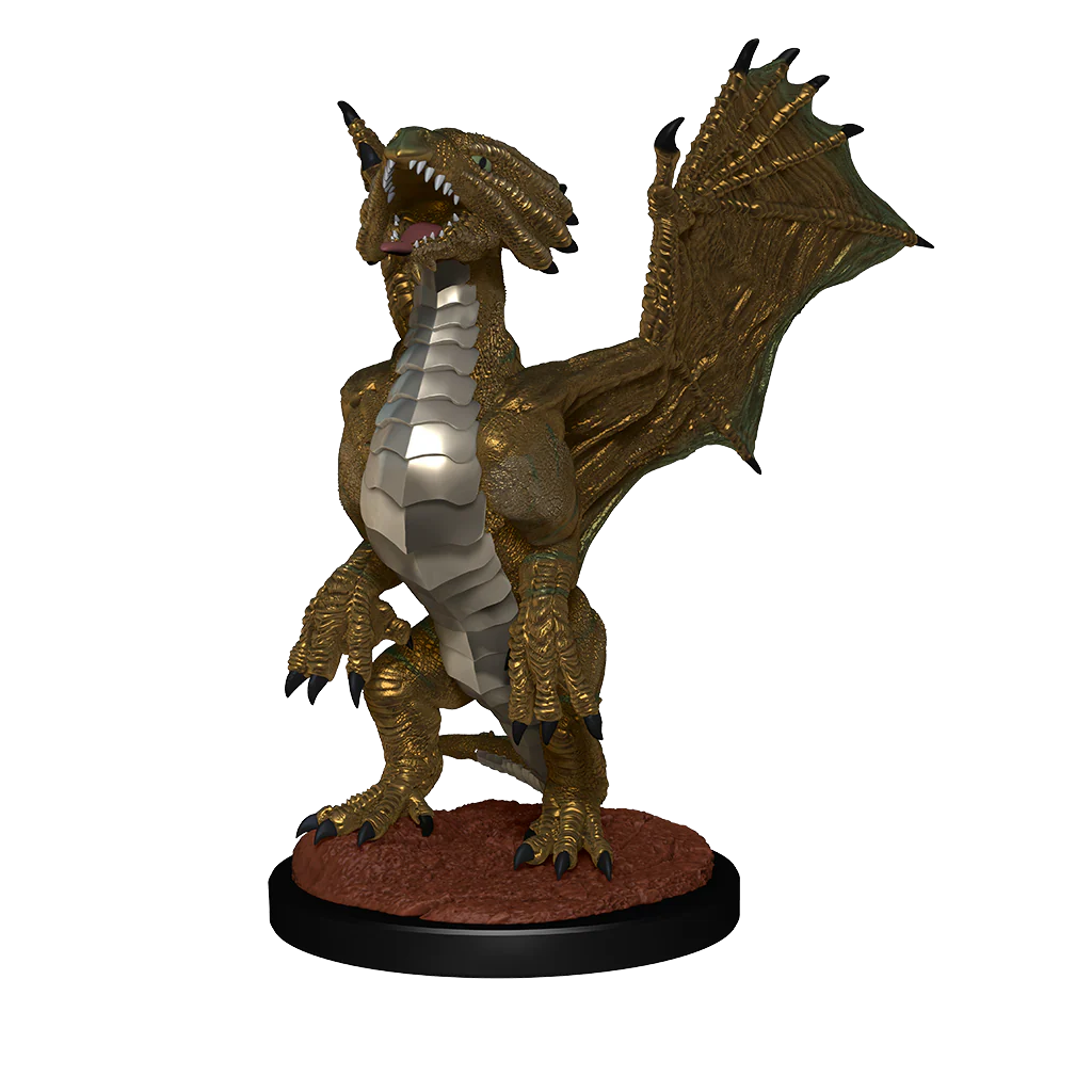 D&D Nolzur's Marvelous Miniatures: Bronze Dragon Wyrmling & Pile of Sea found Treasure - Image 4