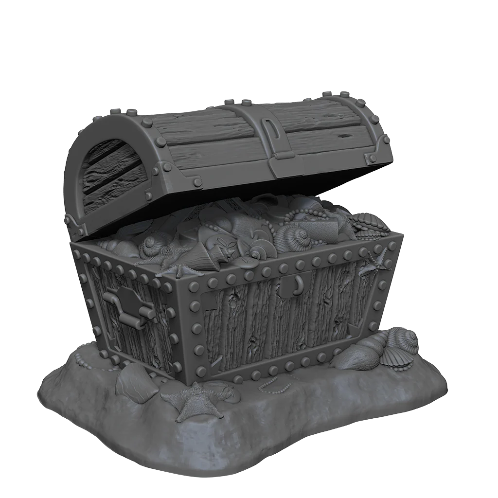 D&D Nolzur's Marvelous Miniatures: Bronze Dragon Wyrmling & Pile of Sea found Treasure - Image 5