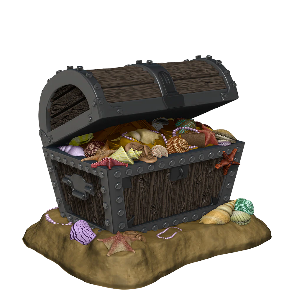 D&D Nolzur's Marvelous Miniatures: Bronze Dragon Wyrmling & Pile of Sea found Treasure - Image 6
