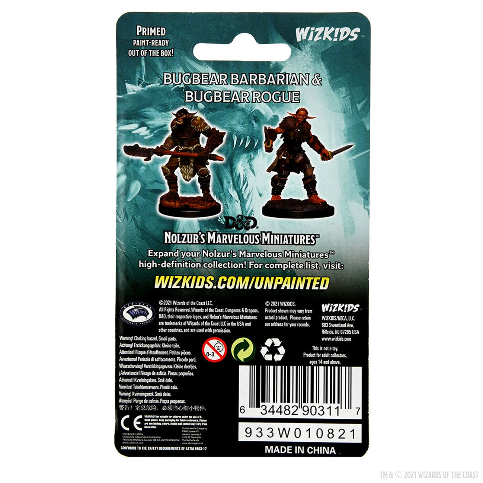 D&D Nolzur's Marvelous Miniatures: Bugbear Barbarian Male & Bugbear Rogue Female - Image 2
