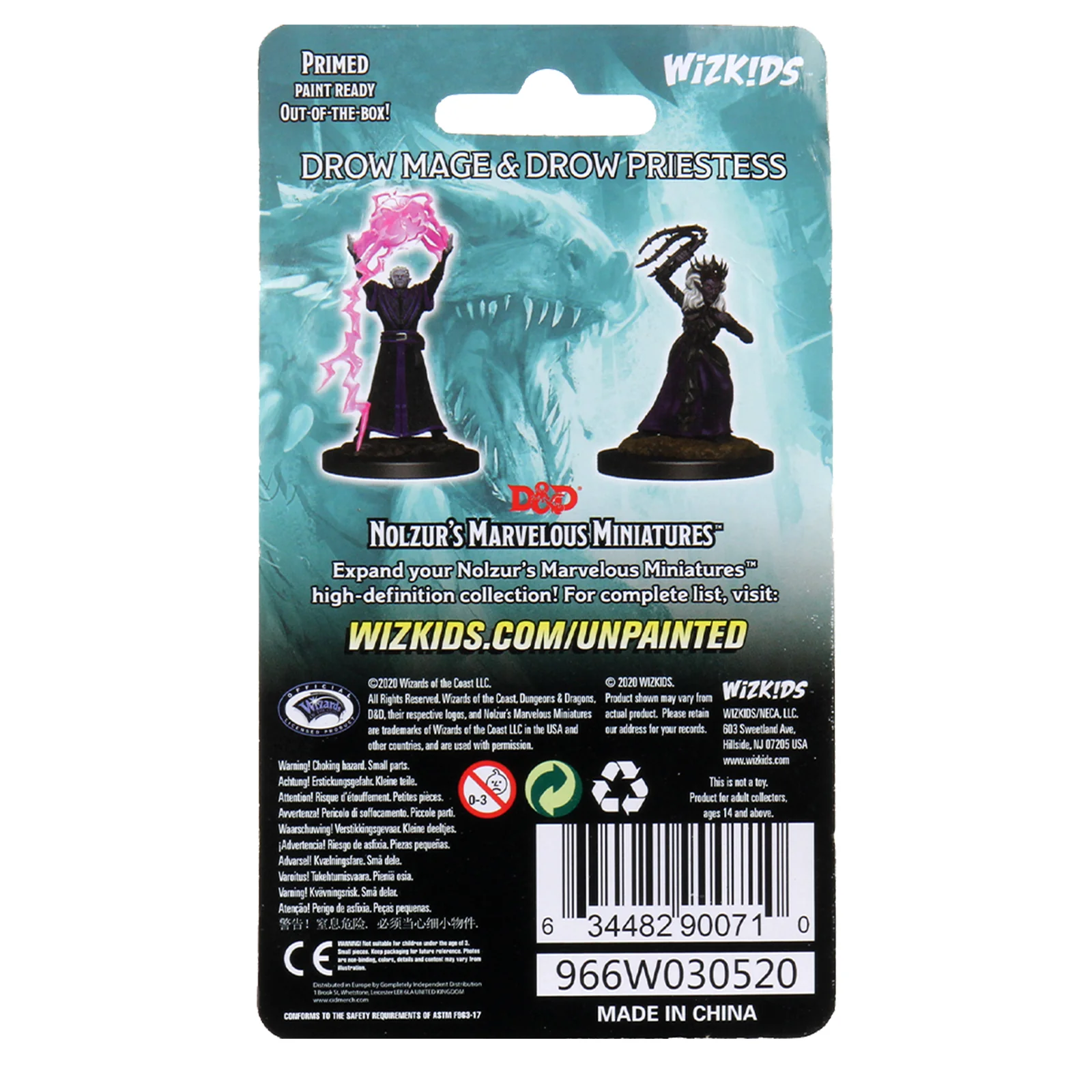D&D Nolzur's Marvelous Miniatures - Drow Mage & Drow Priestess - Image 2