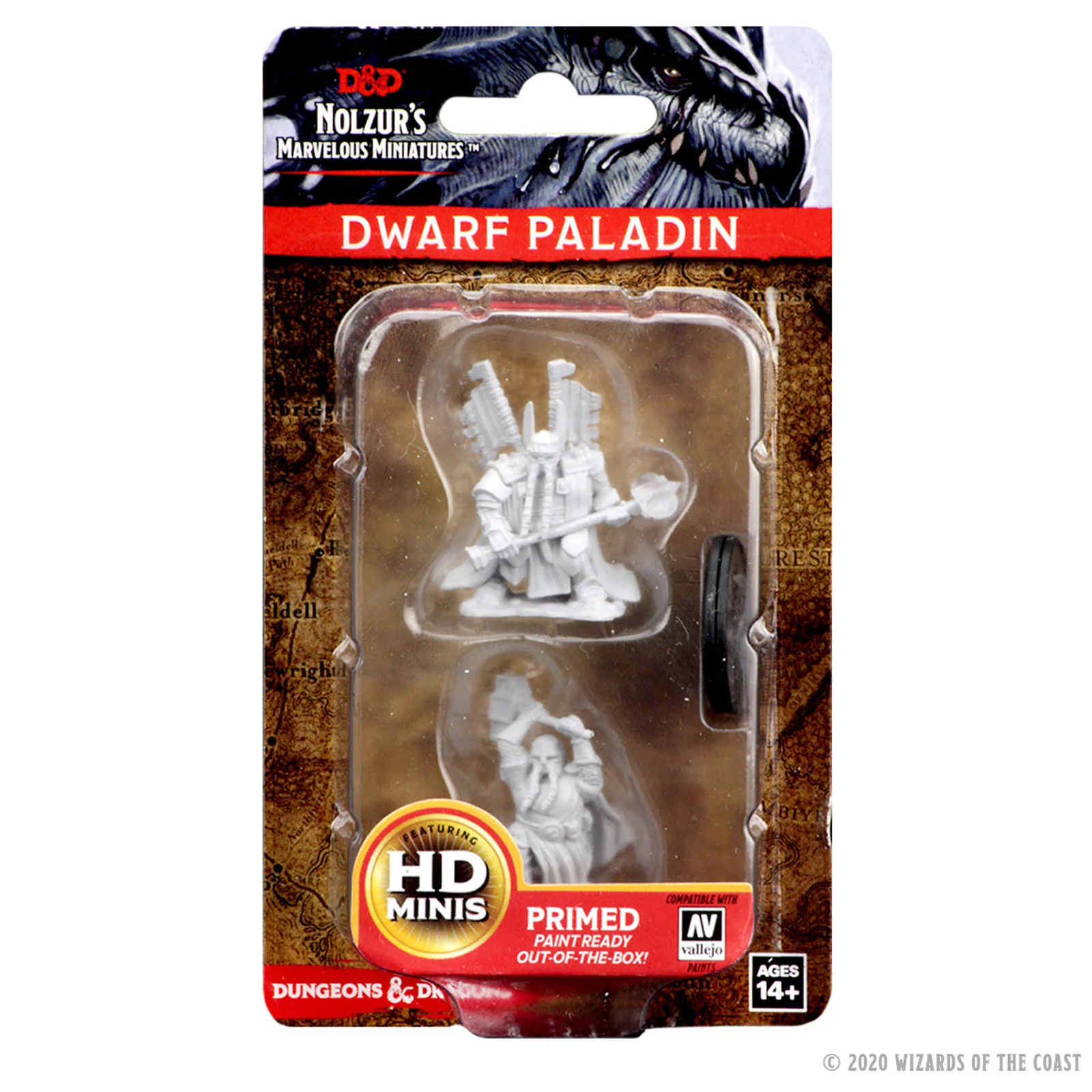 D&D Nolzur's Marvelous Miniatures: Dwarf Male Paladin