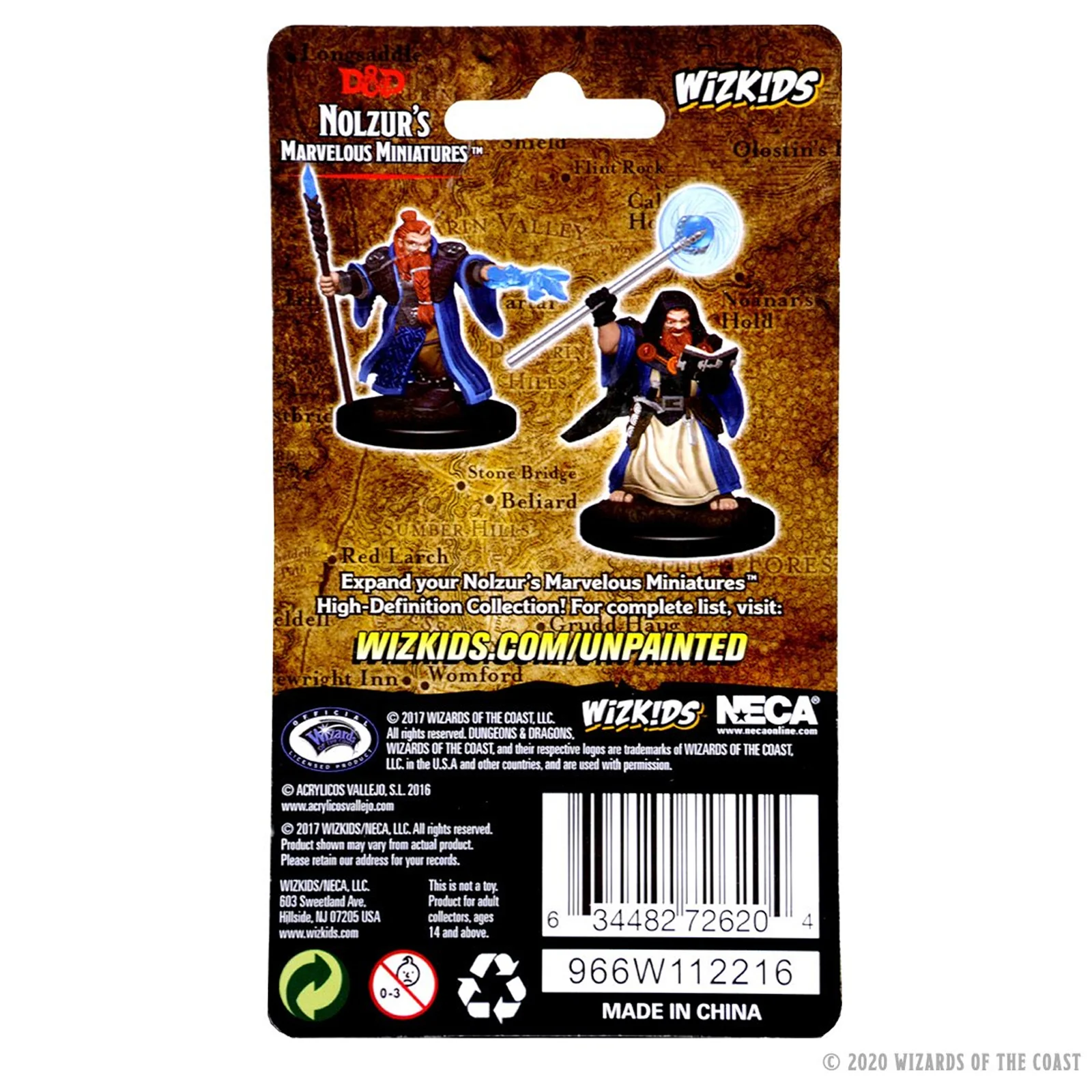 D&D Nolzur’s Marvelous Miniatures: Dwarf Male Wizard - Image 2