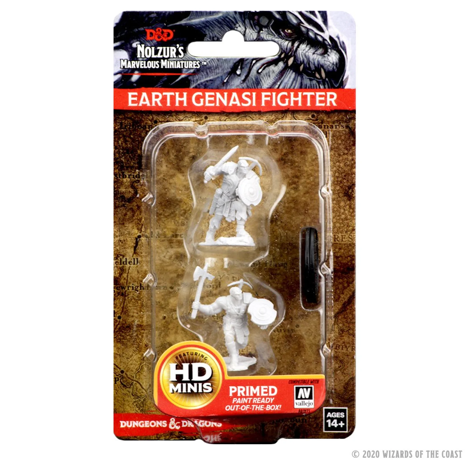 D&D Nolzur's Marvelous Miniatures: Earth Genasi Male Fighter