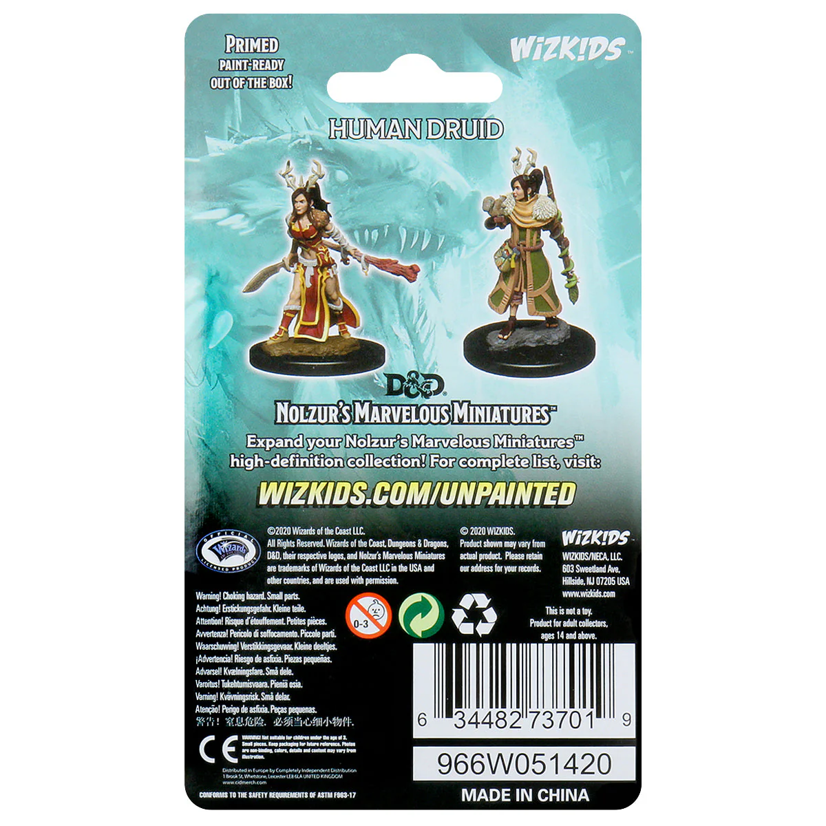 D&D Nolzur's Marvelous Miniatures - Female Human Druid - Image 2