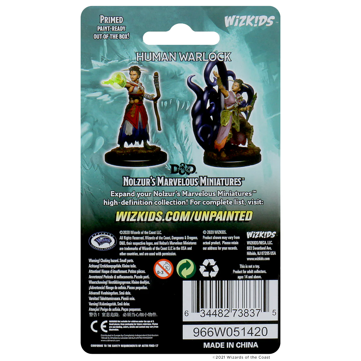 D&D Nolzur's Marvelous Miniatures - Female Human Warlock - Image 2