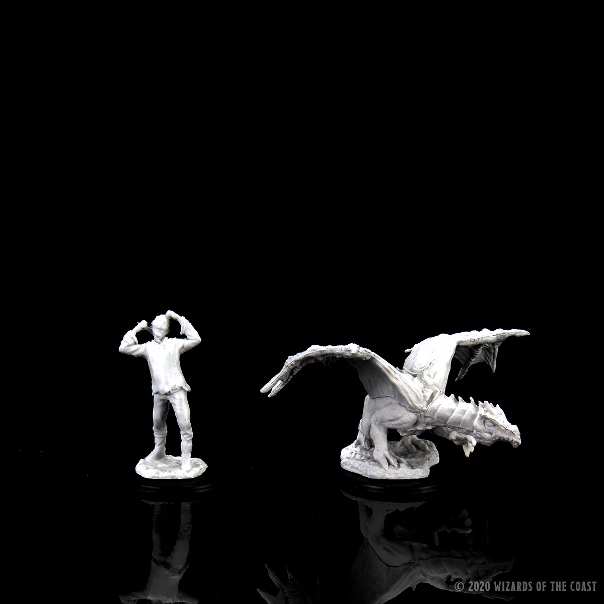 D&D Nolzur's Marvelous Miniatures - Green Dragon Wyrmling & Afflicted Elf - Image 3