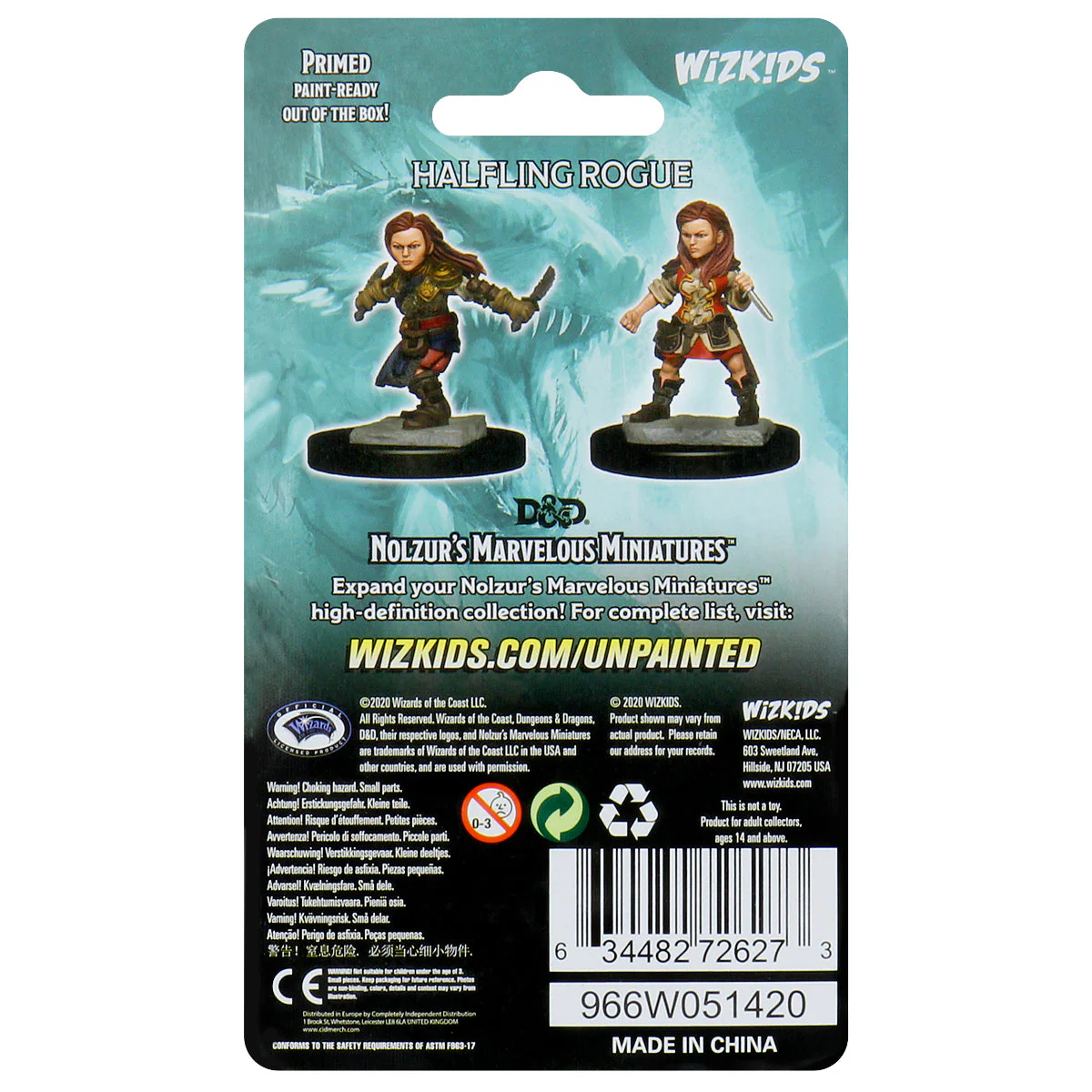 D&D Nolzur’s Marvelous Miniatures: Halfling Female Rogue - Image 2