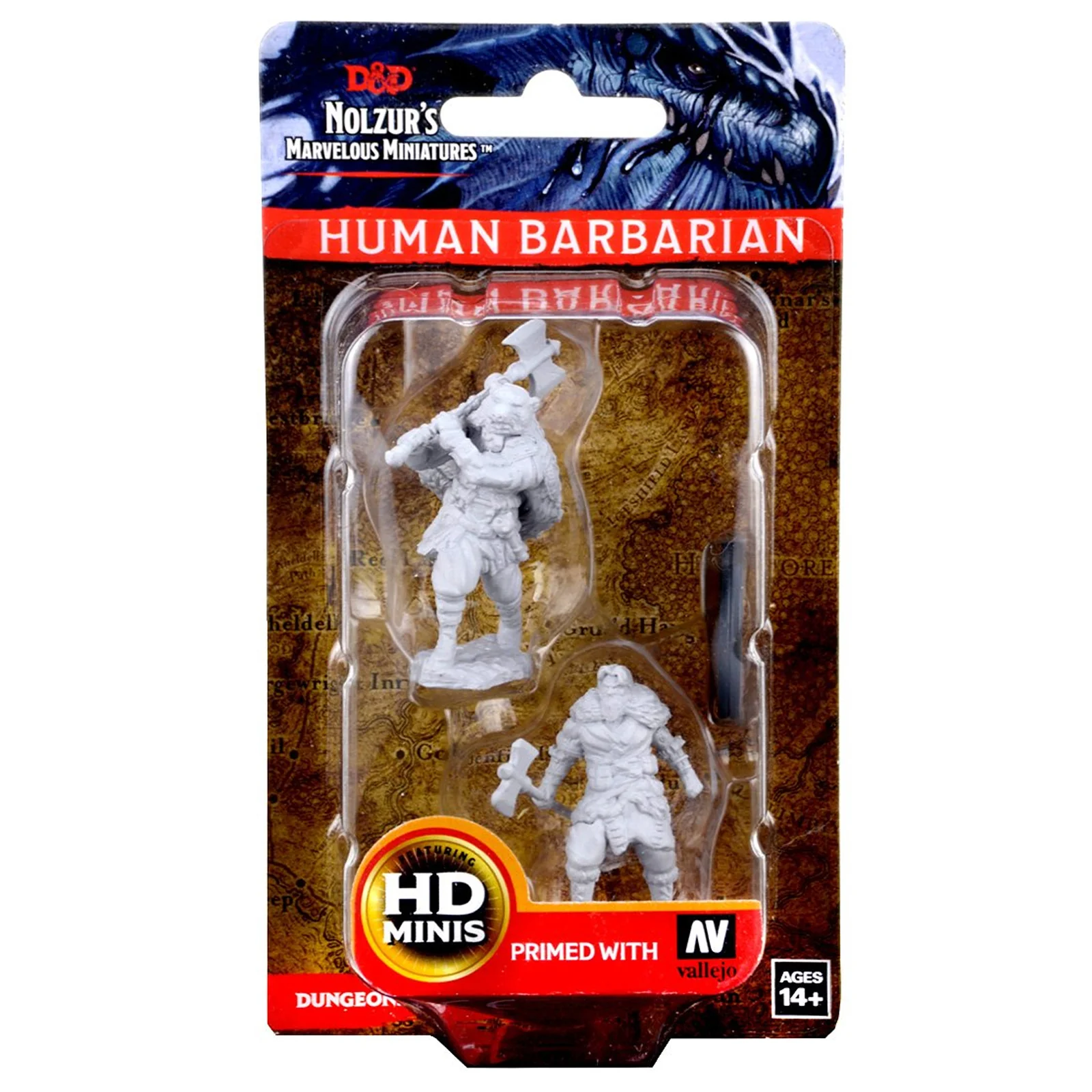 D&D Nolzur’s Marvelous Miniatures: Human Male Barbarian