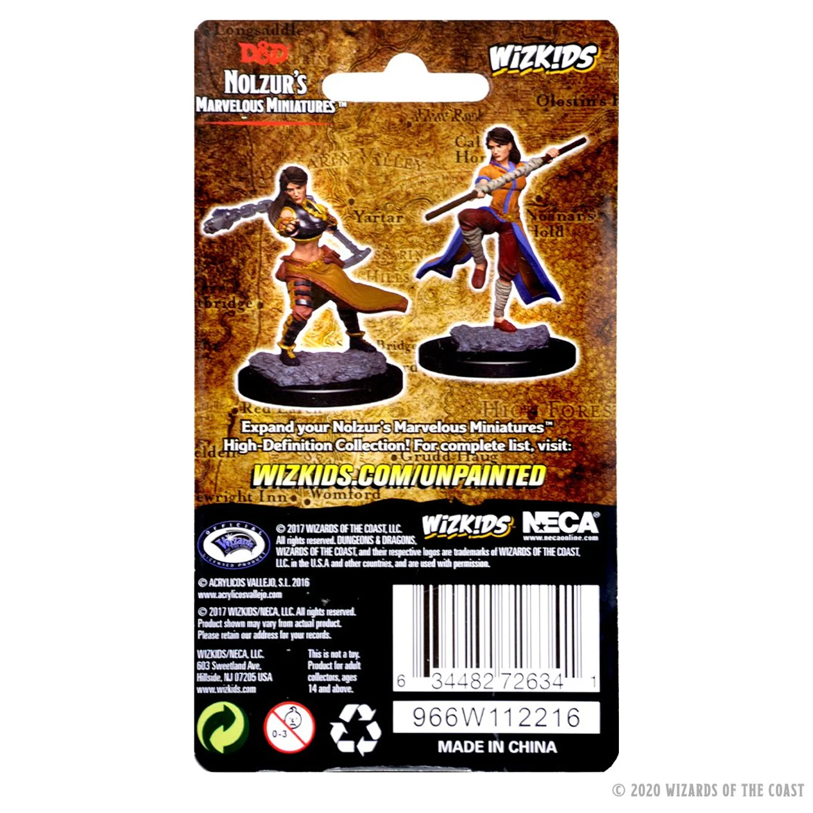 D&D Nolzur’s Marvelous Miniatures: Human Female Monk - Image 2