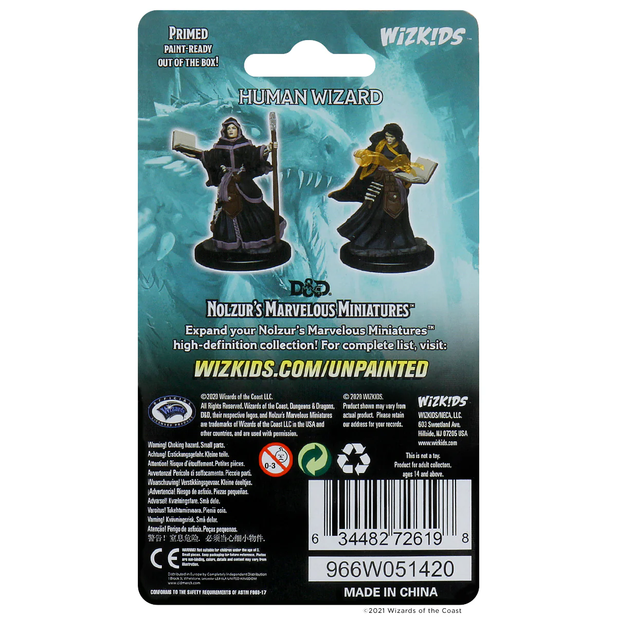 D&D Nolzur’s Marvelous Miniatures: Human Female Wizard - Image 2