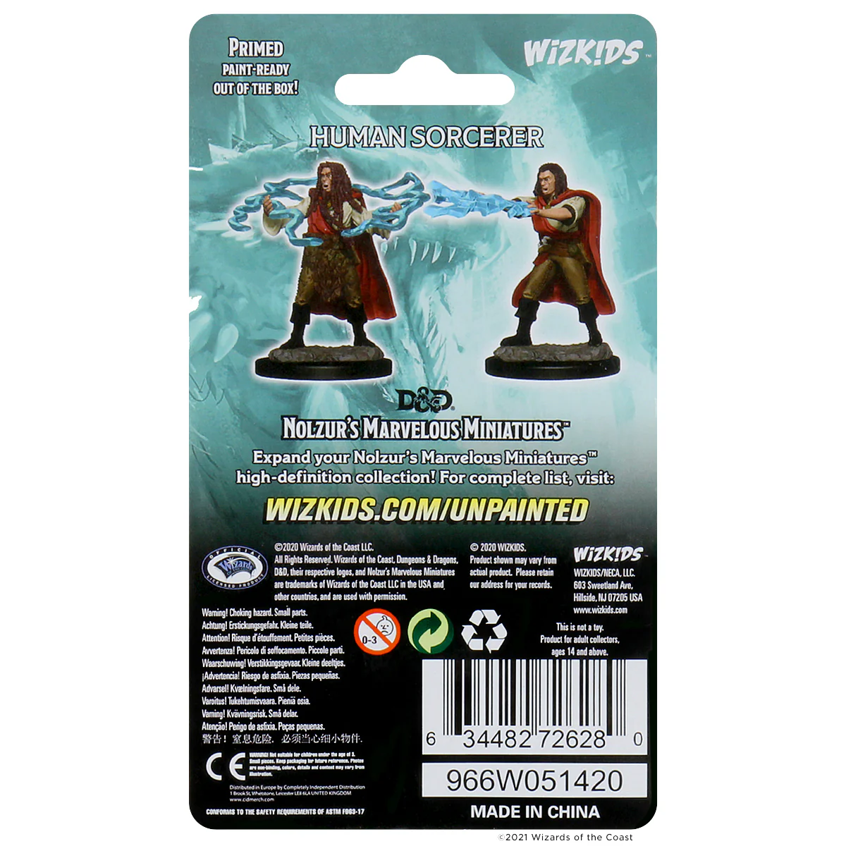 D&D Nolzur’s Marvelous Miniatures: Human Male Sorcerer - Image 2