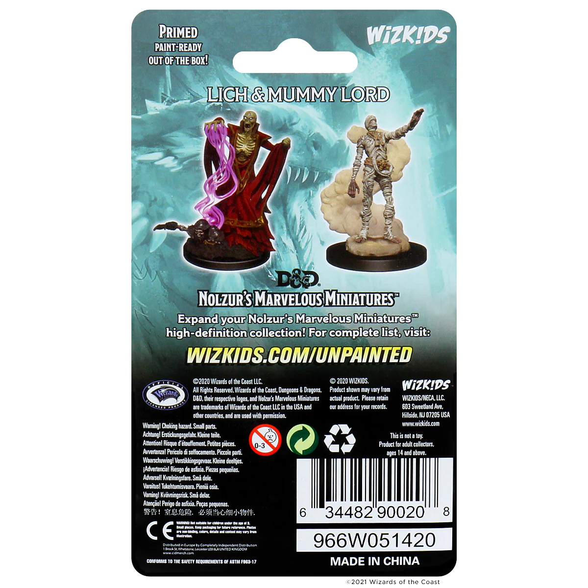 D&D Nolzur's Marvelous Miniatures - Lich & Mummy Lord - Image 2