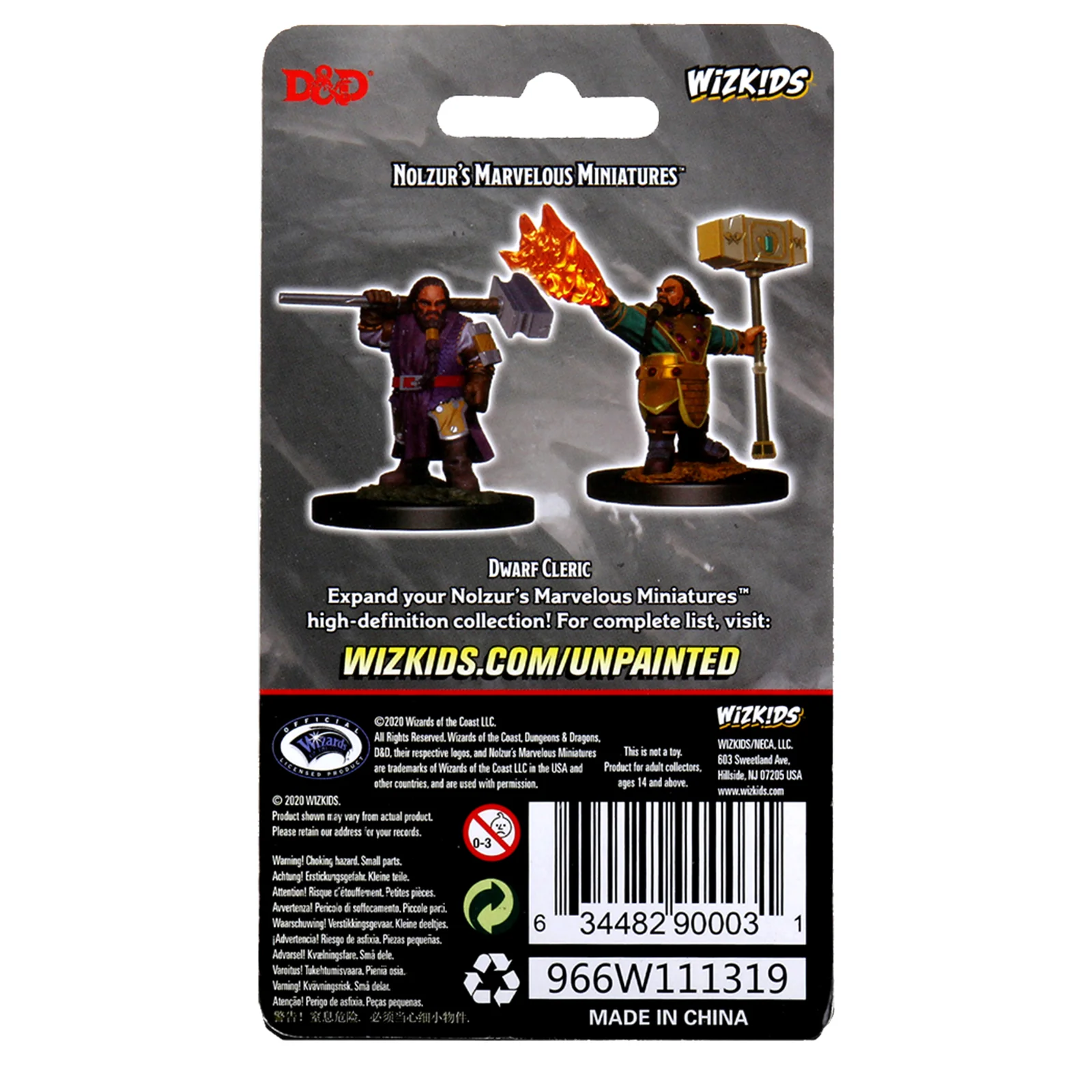 D&D Nolzur's Marvelous Miniatures - Male Dwarf Cleric - Image 2