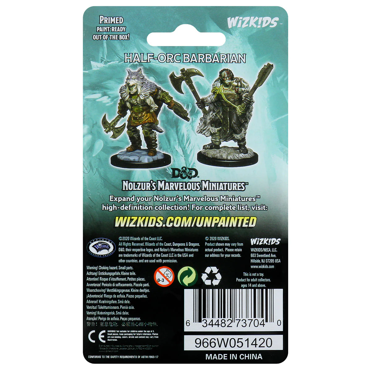 D&D Nolzur's Marvelous Miniatures - Male Half-Orc Barbarian - Image 2