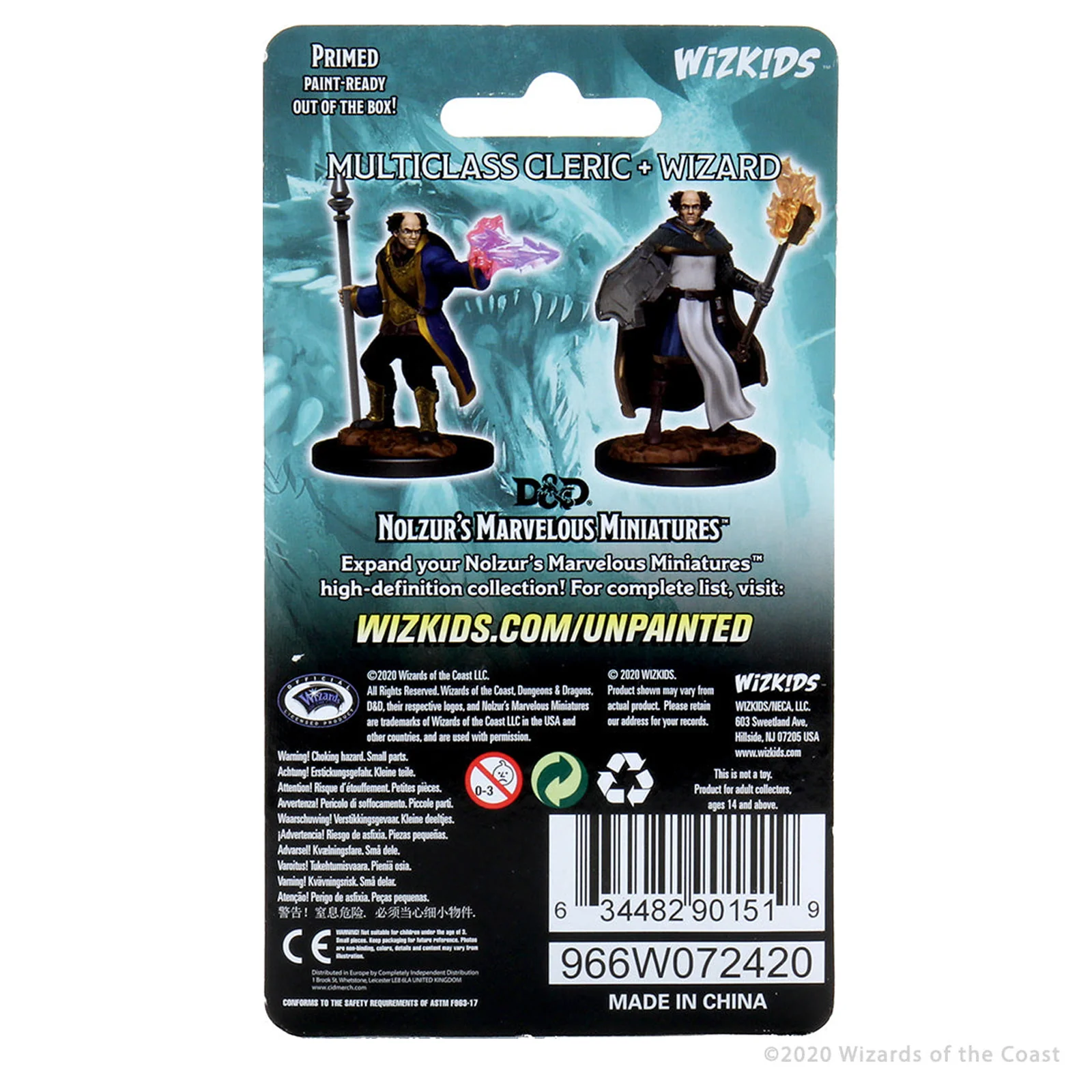 D&D Nolzur's Marvelous Miniatures: Multiclass Cleric + Wizard Male - Image 2