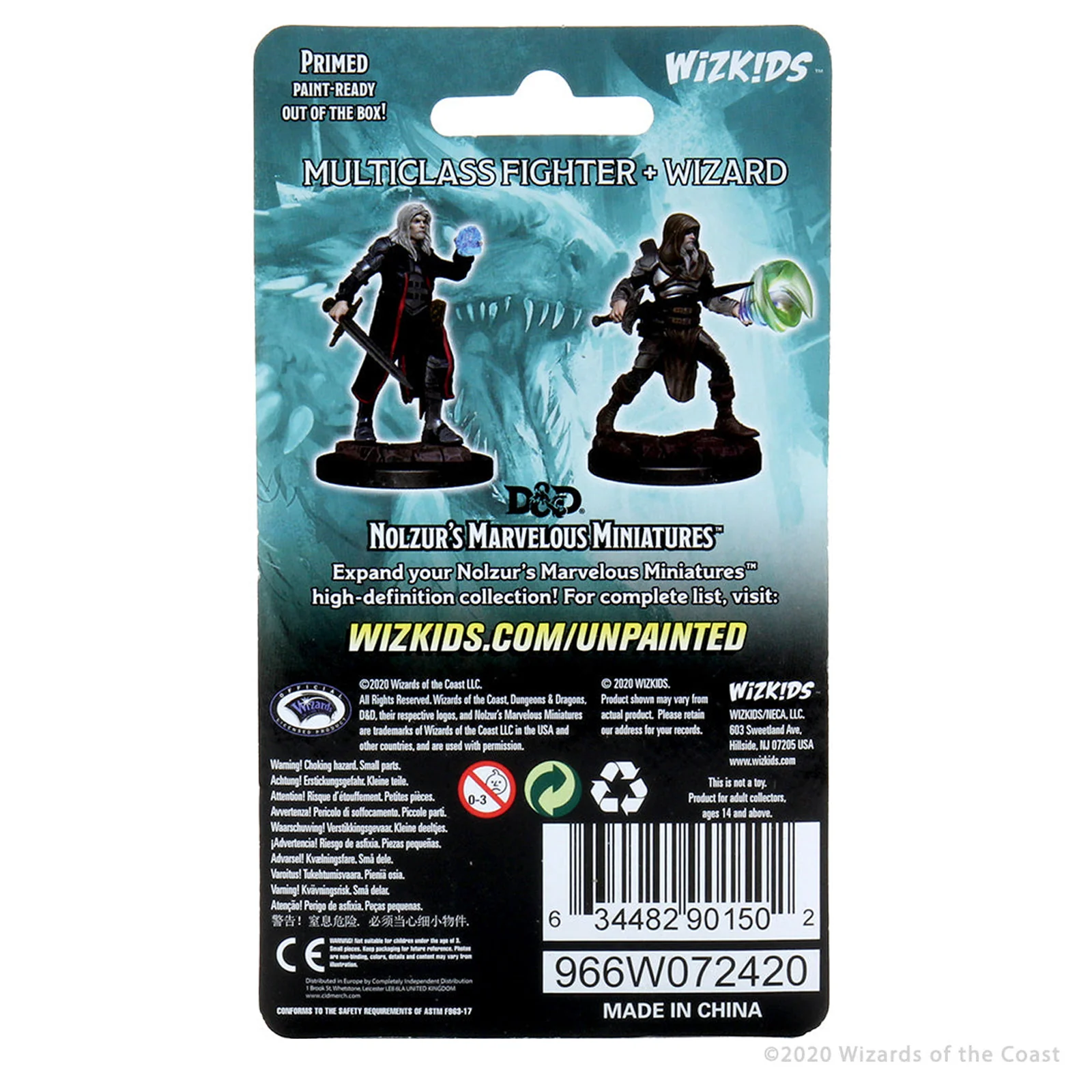 D&D Nolzur's Marvelous Miniatures: Multiclass Fighter + Wizard Male - Image 2