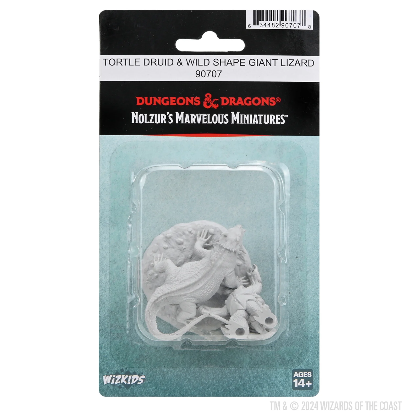 D&D Nolzur's Marvelous Miniatures: Tortle Druid & Wild Shape Giant Lizard