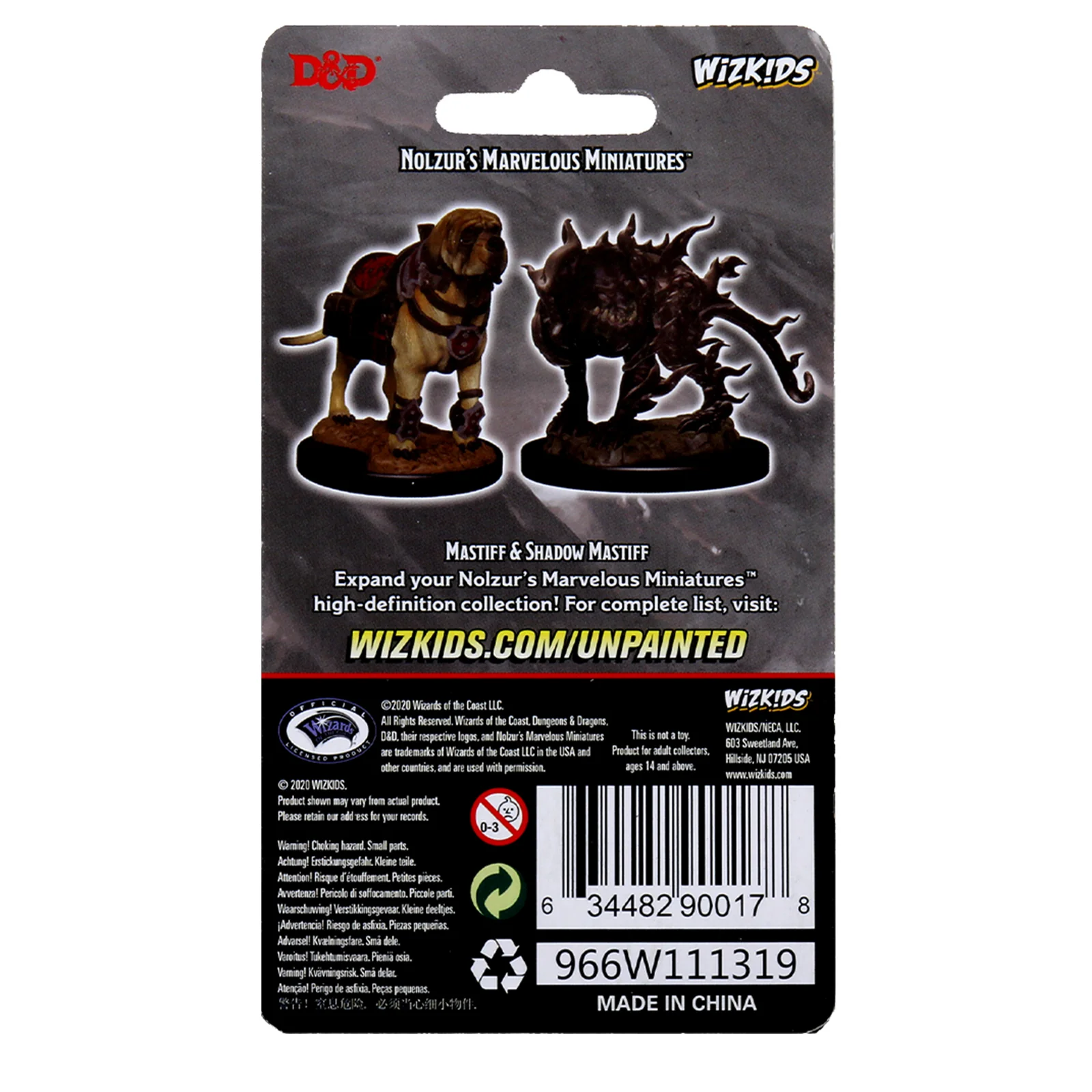 D&D Nolzur's Marvelous Miniatures - Mastiff & Shadow Mastiff - Image 2