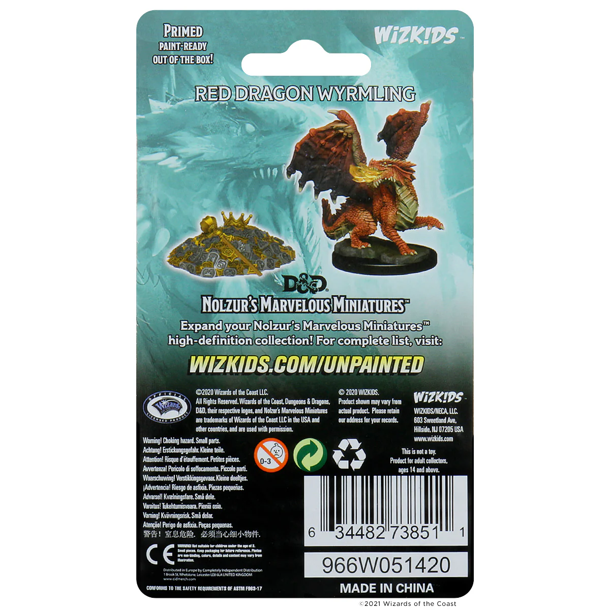 D&D Nolzur's Marvelous Miniatures - Red Dragon Wyrmling - Image 2