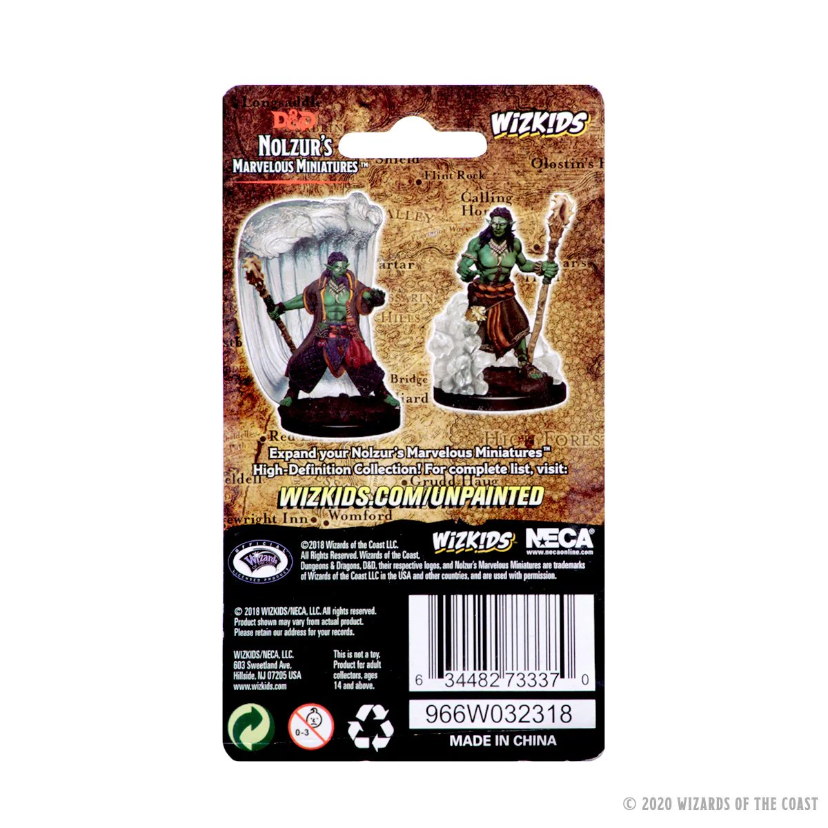 D&D Nolzur's Marvelous Miniatures: Water Genasi Male Druid - Image 2