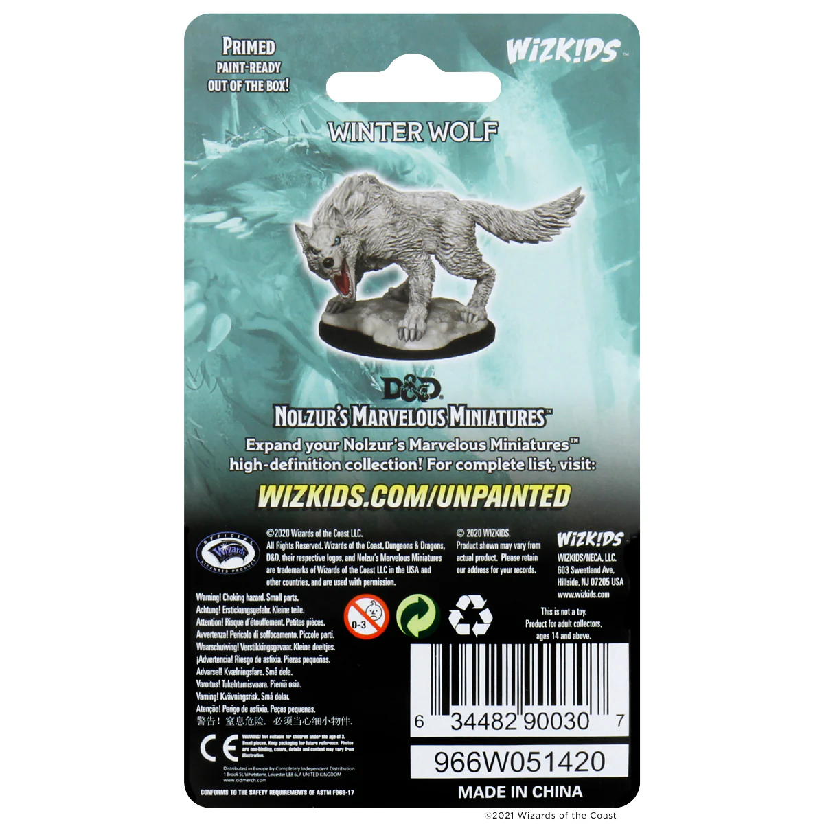 D&D Nolzur's Marvelous Miniatures - Winter Wolf - Image 2