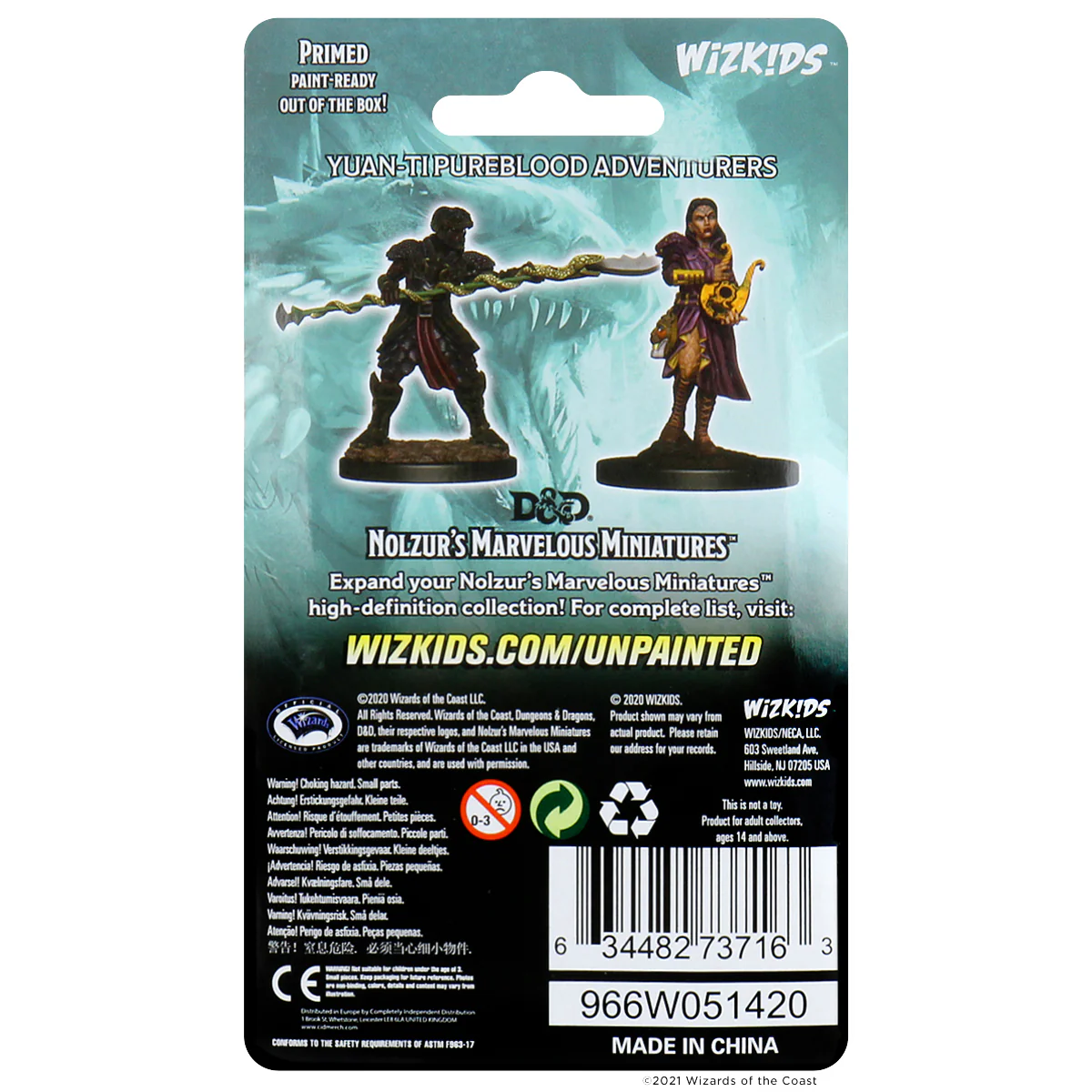 D&D Nolzur's Marvelous Miniatures - Yuan-Ti Purebloods Adventurers - Image 2
