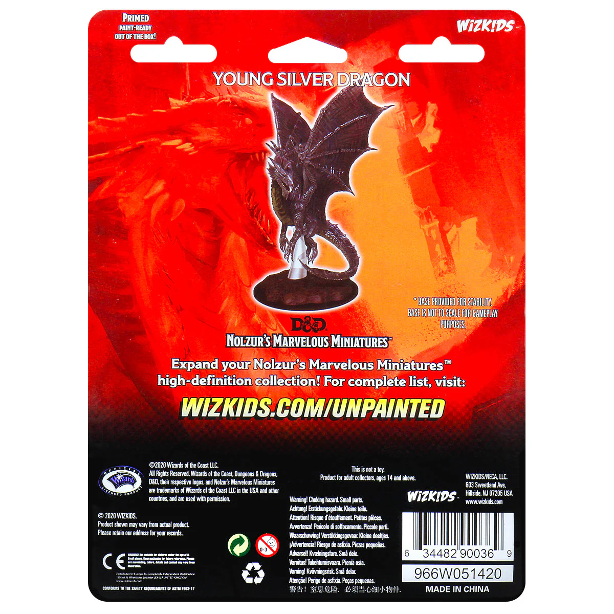 D&D Nolzur's Marvelous Miniatures: Young Silver Dragon - Image 2