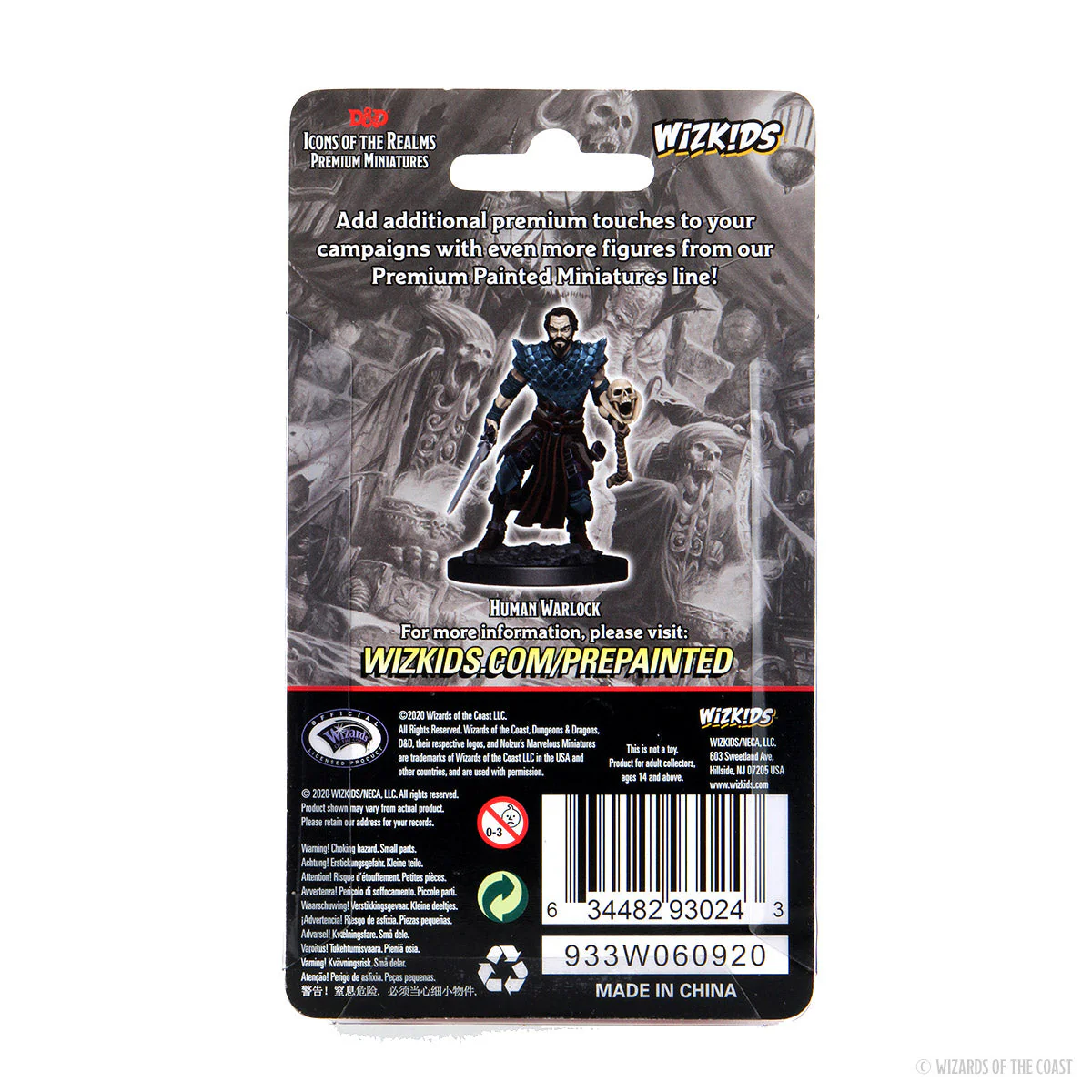D&D Icons of the Realms: Premium Painted Figure - Human Warlock Male - Image 2