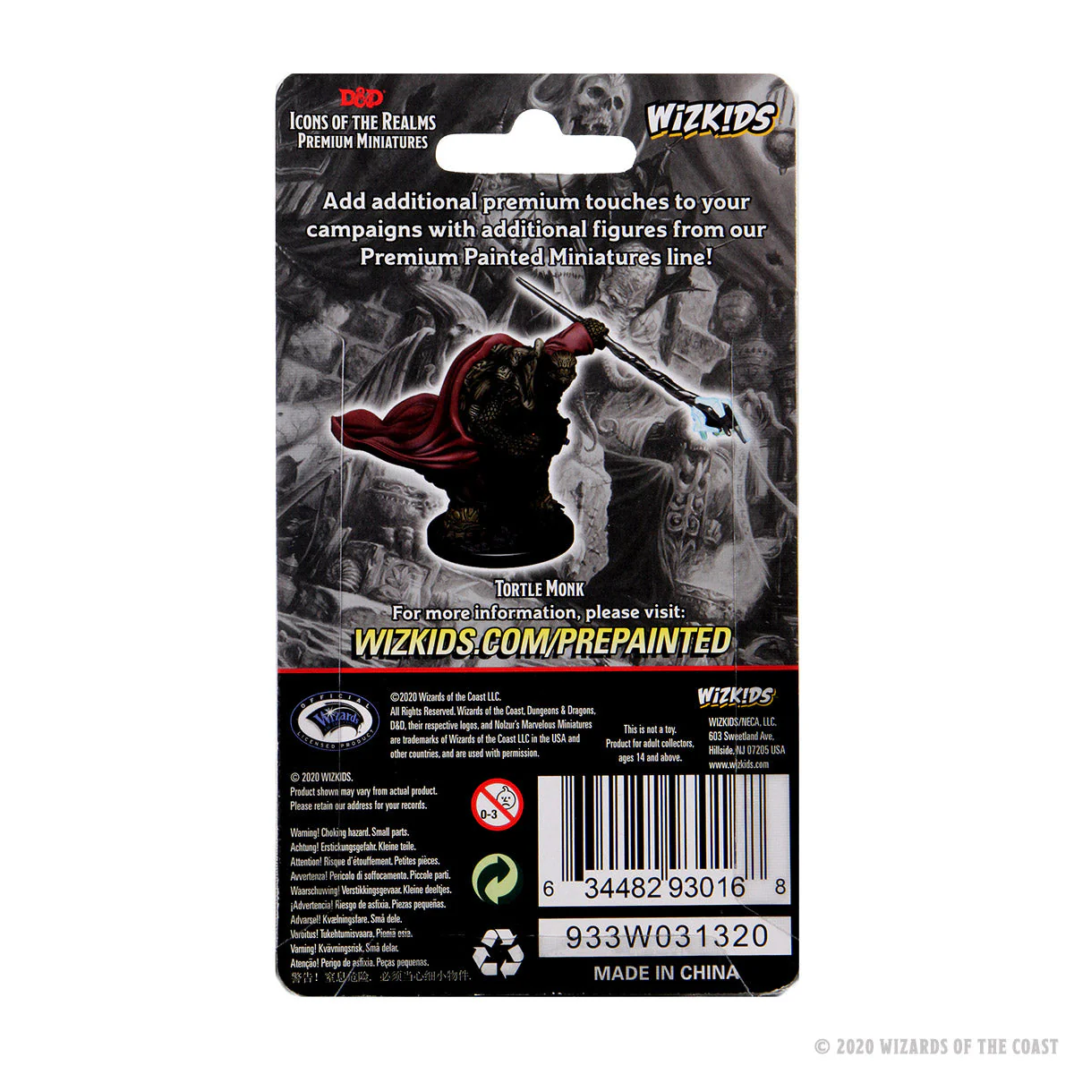 D&D Icons of the Realms Premium Figures: Male Tortle Monk - Image 2