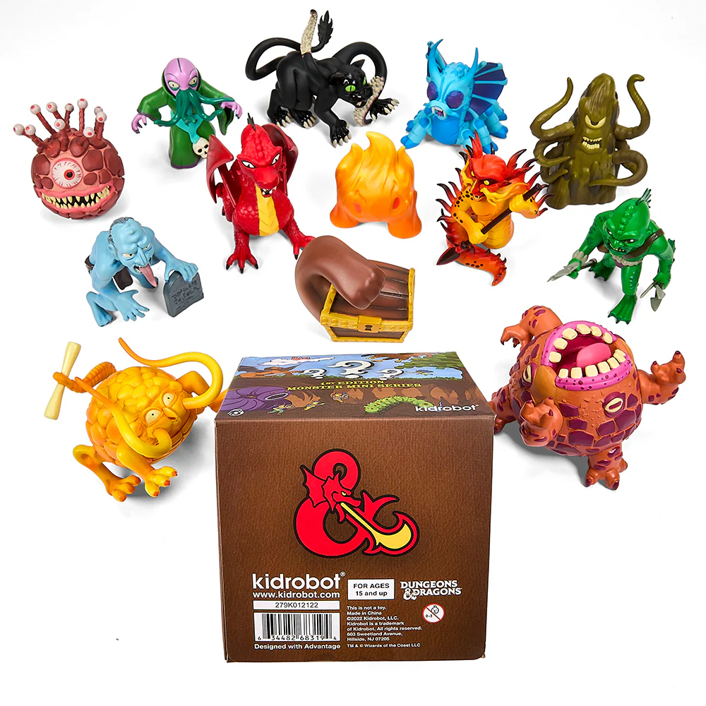 Dungeons & Dragons: 3 inch Vinyl Mini - Monster Series 1: D&D 1e Display by Kidrobot - Image 3