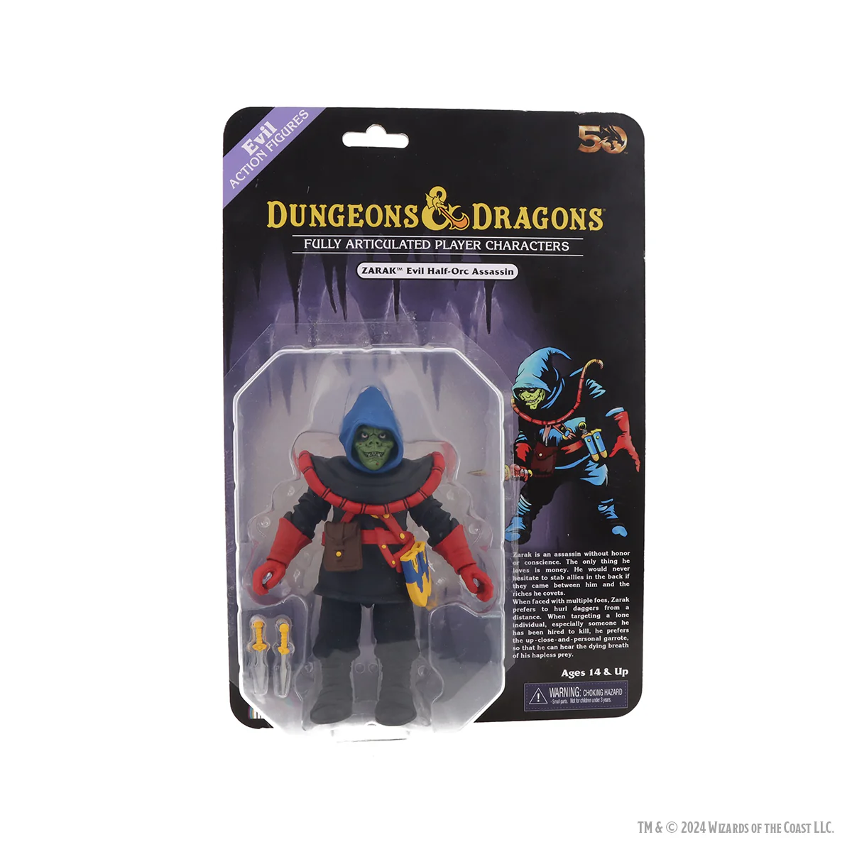 Dungeons & Dragons 7” Scale Action Figure – Limited 50th Anniversary Edition Zarak Figure (NECA) - Image 2