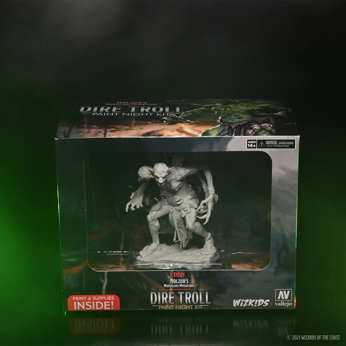 (DING & DENT) Dungeons & Dragons Nolzur's Marvelous Miniatures: Dire Troll - Paint Night Kit - Image 10
