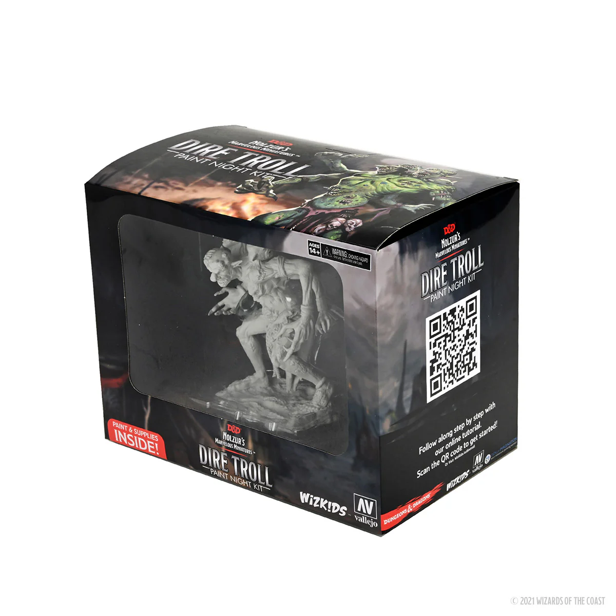 (DING & DENT) Dungeons & Dragons Nolzur's Marvelous Miniatures: Dire Troll - Paint Night Kit - Image 4