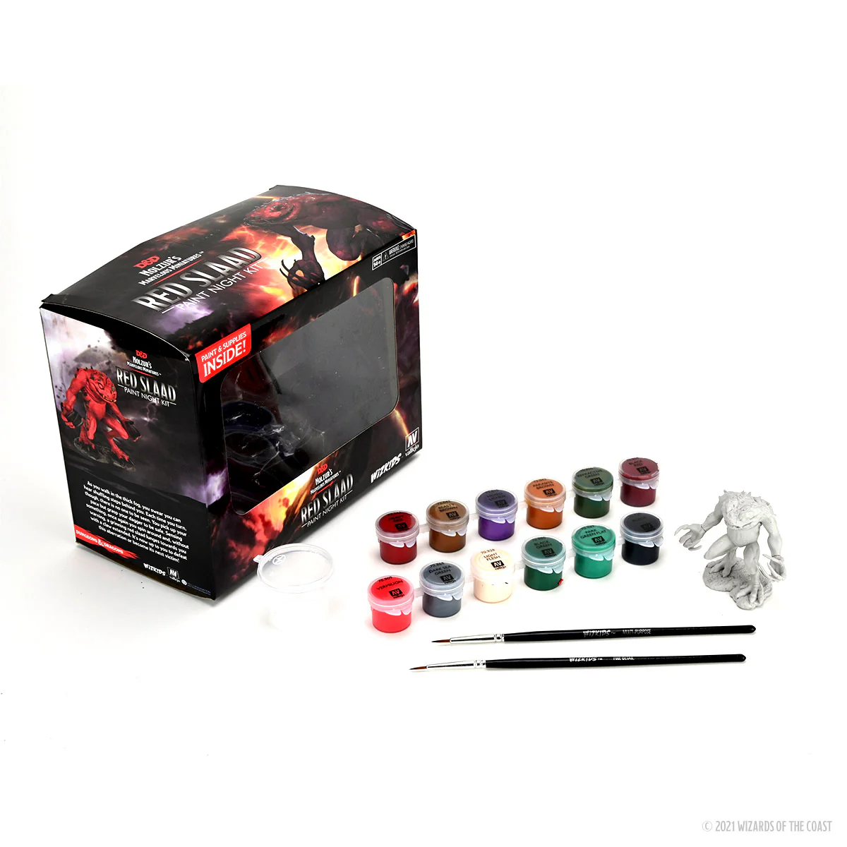(DING & DENT) Dungeons & Dragons Nolzur's Marvelous Miniatures: Paint Night Kit #3 - Red Slaad - Image 2