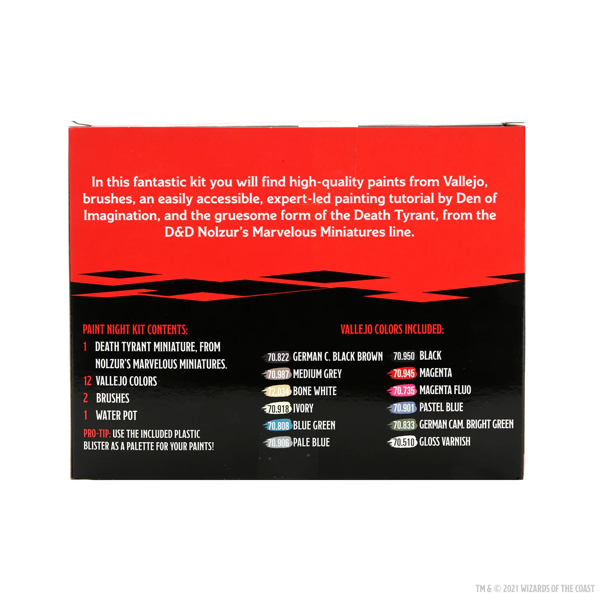 (DING & DENT) Dungeons & Dragons Nolzur's Marvelous Miniatures: Paint Night Kit #5 – Death Tyrant - Image 2