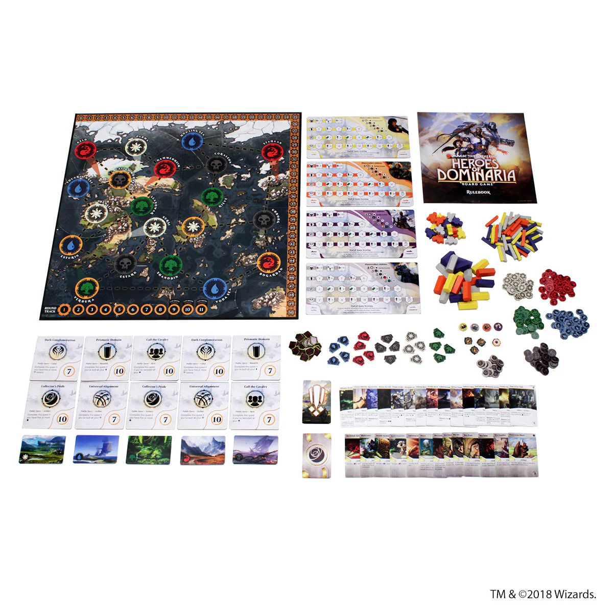 Magic: The Gathering: Heroes of Dominaria Board Game Standard Edition - Image 3