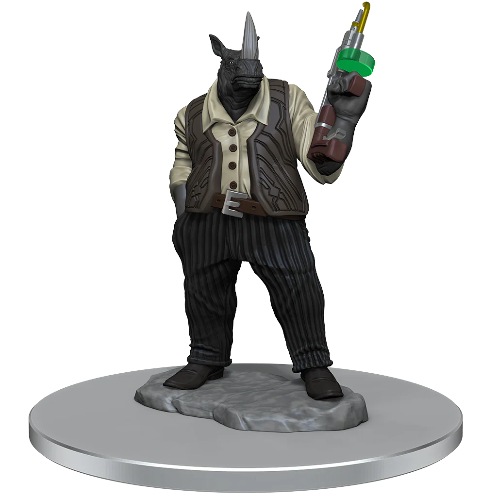 Magic: The Gathering Unpainted Miniatures: Freelance Muscle and Rhox Pummeler - Image 2