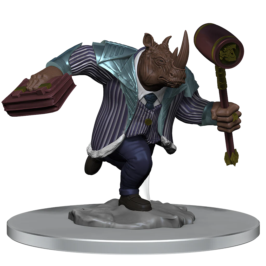 Magic: The Gathering Unpainted Miniatures: Freelance Muscle and Rhox Pummeler - Image 4