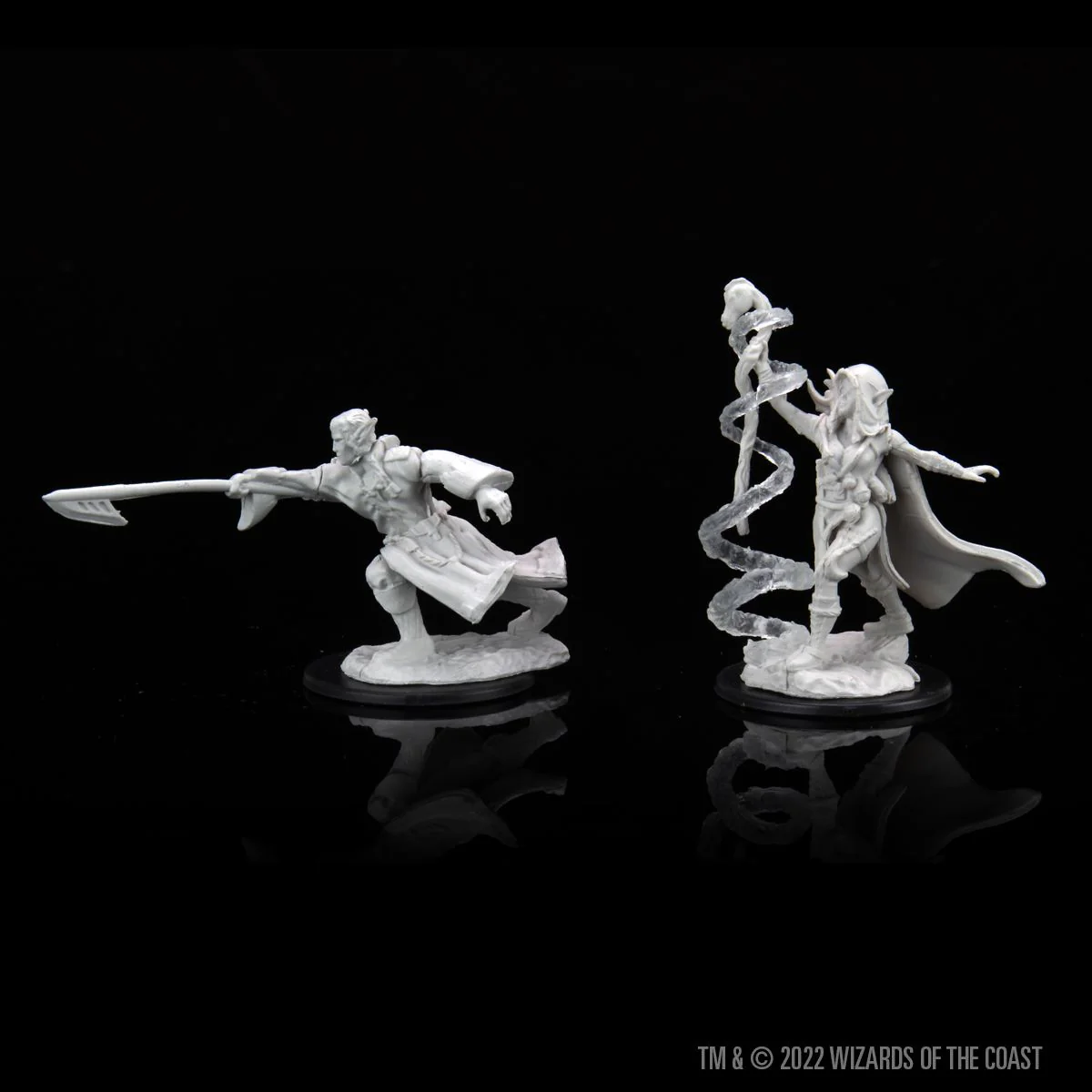 Magic: the Gathering Unpainted Miniatures: Joraga Warcaller & Joraga Treespeaker (Elves) - Image 2