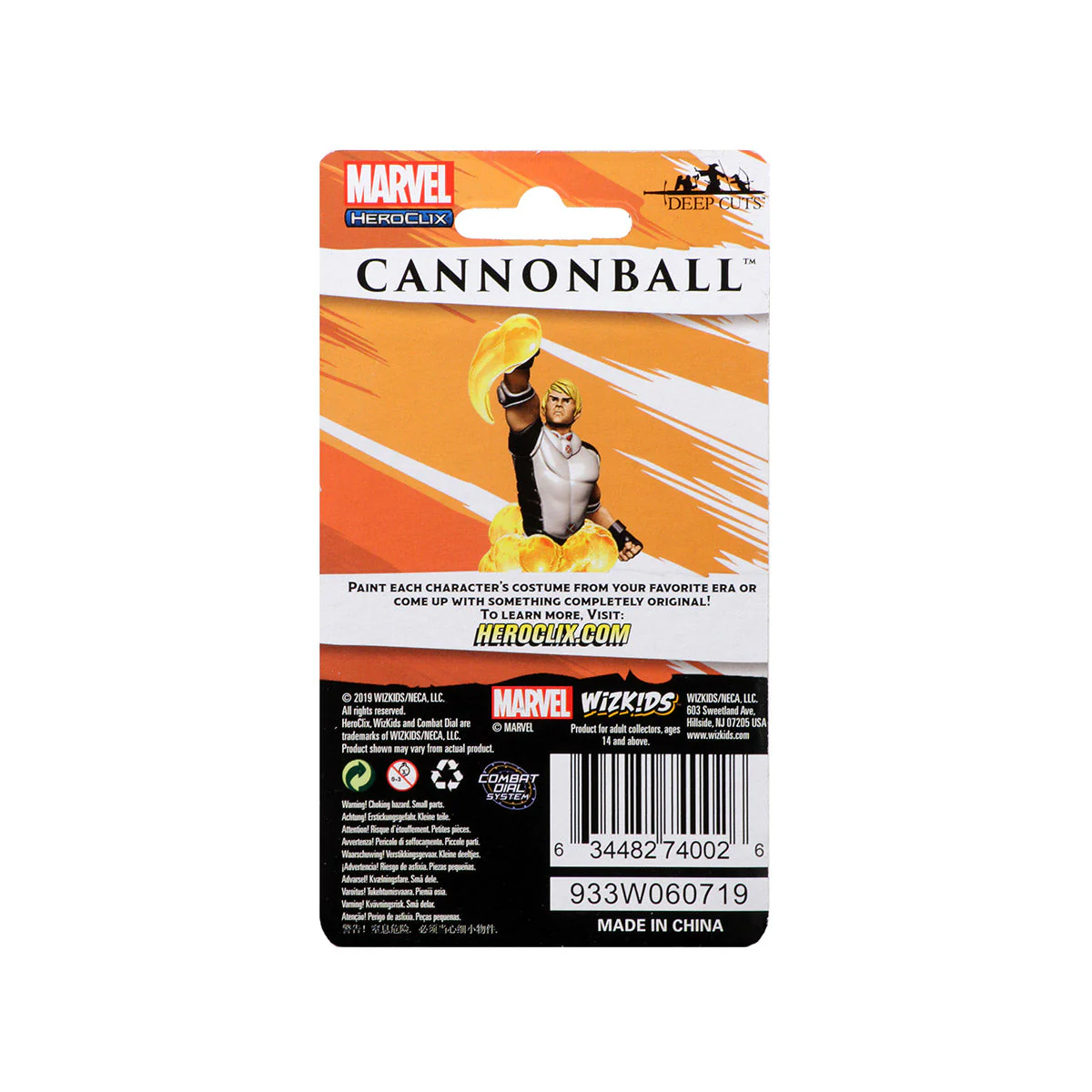 Marvel HeroClix Deep Cuts Unpainted Miniatures: Cannonball - Image 2